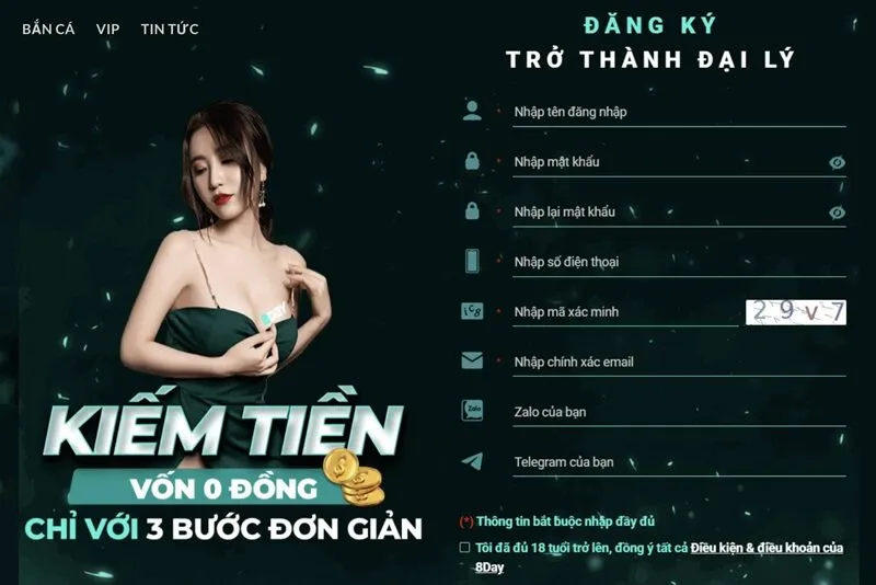Hướng dẫn tham gia hệ thống đại lý 8Day Hướng dẫn tham gia hệ thống đại lý 8Day