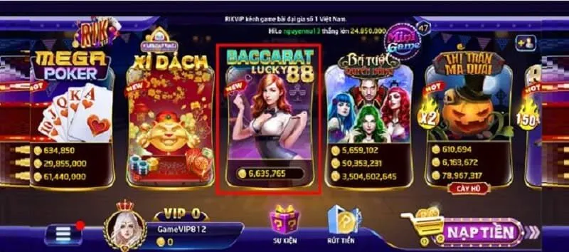 Review game Casino RikVip Review game Casino RikVip